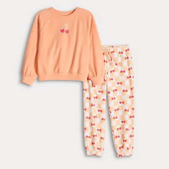 Girls 4-12 Jumping Beans® Raglan Sweatshirt & Jogger Set
