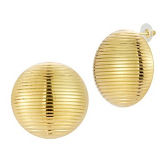 WINX Ribbed Statement Stud Earrings