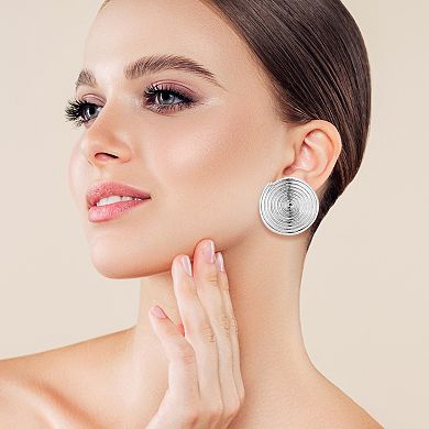 WINX Round Statement Stud Earrings