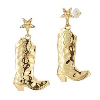 WINX Large Cowboy Boot Earrings