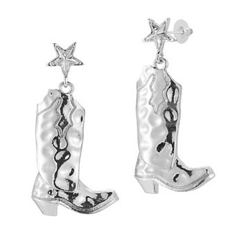 WINX Large Cowboy Boot Earrings