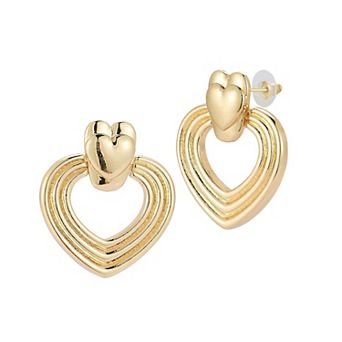 WINX Heart Door Knocker Drop Earrings