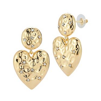 WINX Crystal Large Heart Drop Earrings