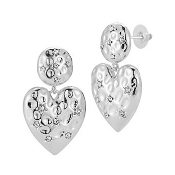 WINX Crystal Large Heart Drop Earrings