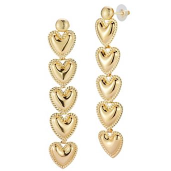 WINX Heart Linear Drop Earrings