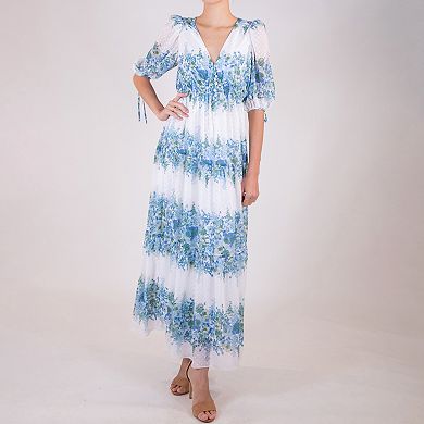 Women's Taylor V-Neck Smocked Waist Maxi Dress