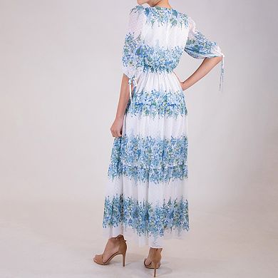 Women's Taylor V-Neck Smocked Waist Maxi Dress