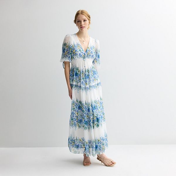 Женские платья Taylor Women's Taylor V-Neck Smocked Waist Maxi Dress — фото 2