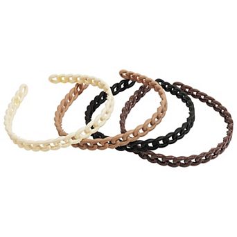 Emberly 4 pk Braided Headband Set