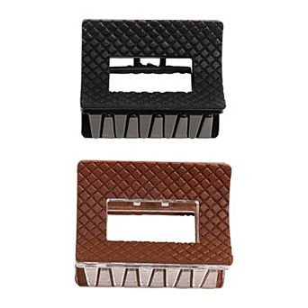 Emberly 2 pk Textured Claw Clip Set