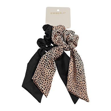 Emberly 2-Pk. Scrunchie Set With Tails