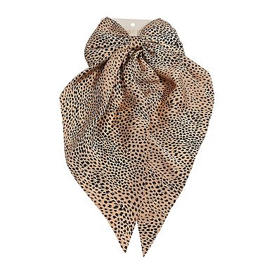Emberly Cheetah Bow Hair Scarf