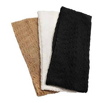 Emberly 3 pk Textured Headband Set