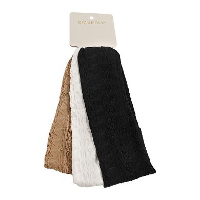 Emberly 3-Pk. Textured Headband Set