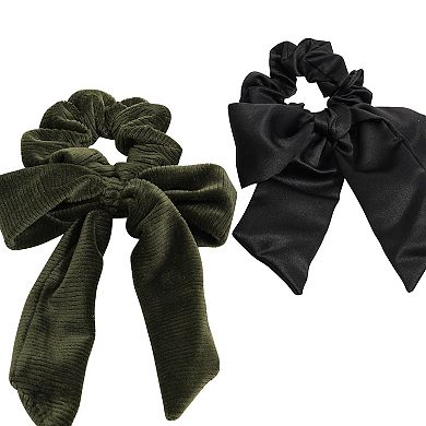 Emberly 2-Pk. Scrunchie Set With Bow Detail