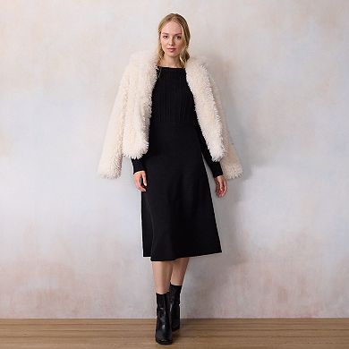 Women's LC Lauren Conrad Boat Neck Midi Sweater Dress