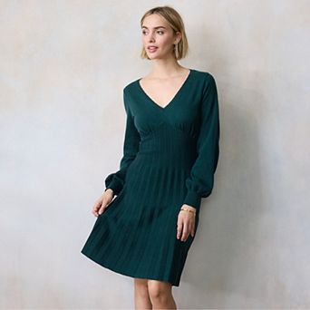 Women's LC Lauren Conrad V-Neck Mini Sweater Dress