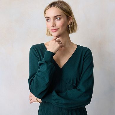 Women's LC Lauren Conrad V-Neck Mini Sweater Dress