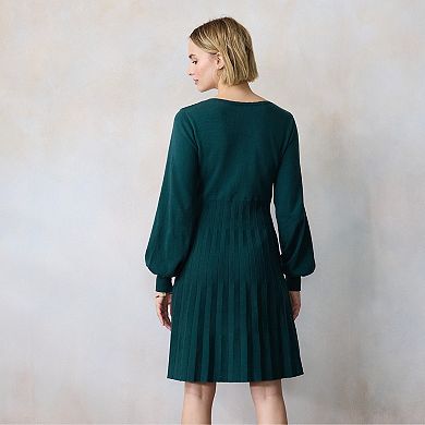 Women's LC Lauren Conrad V-Neck Mini Sweater Dress