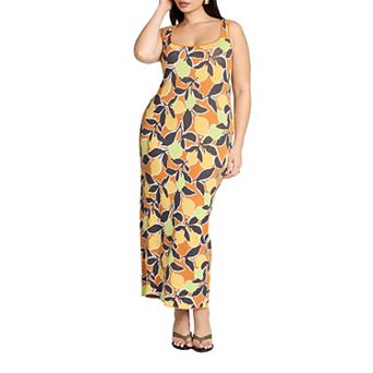 ELOQUII Women's Plus Size Intarsia Column Dress