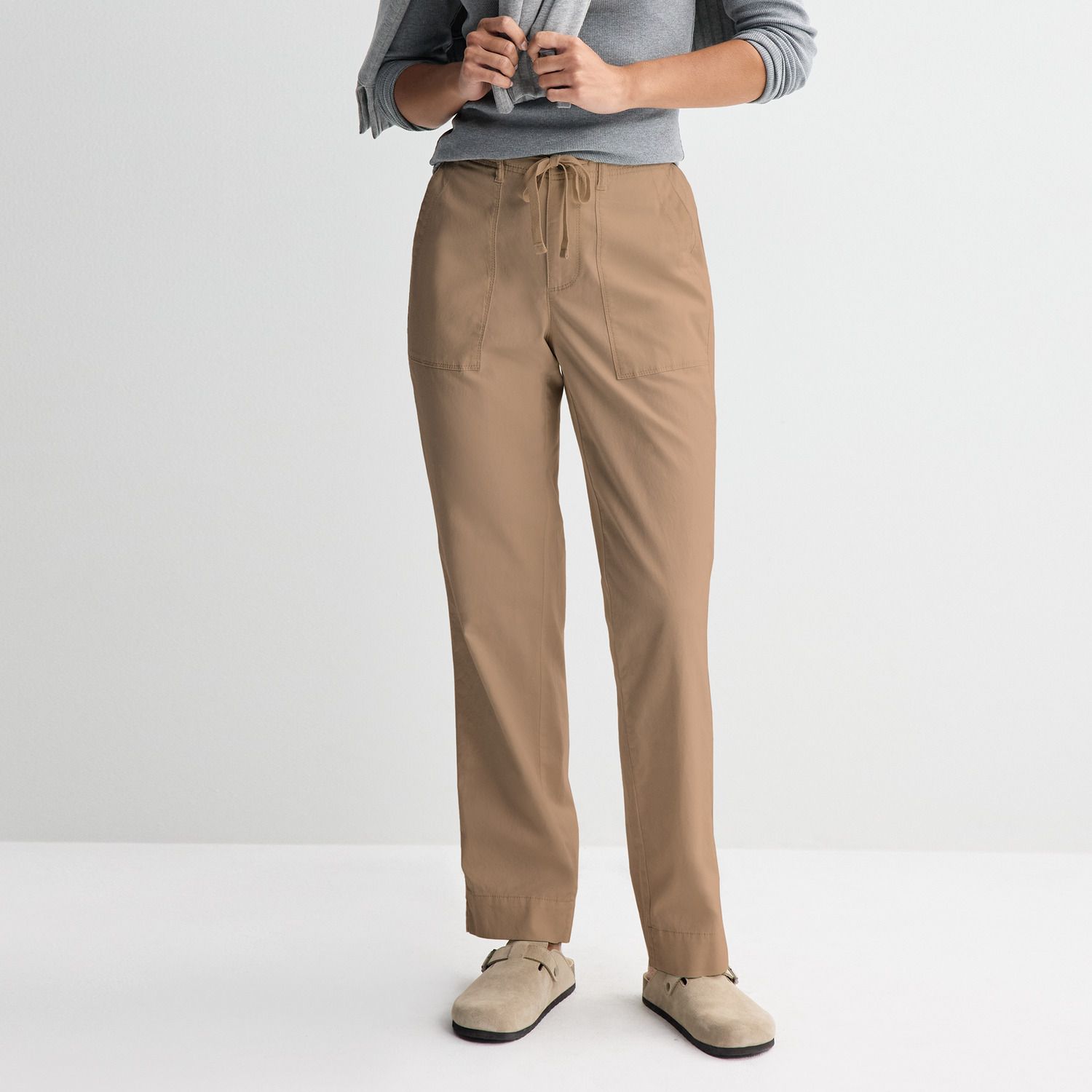 Женские брюки Sonoma Goods For Life Utility Straight-Leg, цвет: Мокко — фото 1