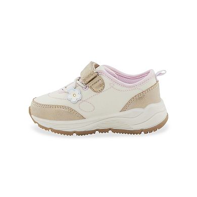 OshKosh B'gosh® Sienna Toddler Girl Slip-On Sneakers With Flower Accent