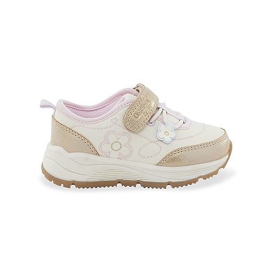 OshKosh B'gosh® Sienna Toddler Girl Slip-On Sneakers With Flower Accent