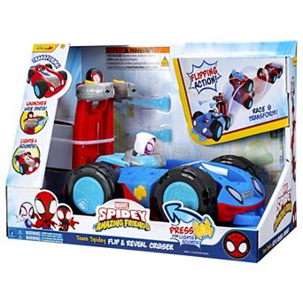 Marvel Spidey & Friends Flip & Reveal Cruiser with Lights & Sounds