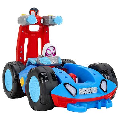 Marvel Spidey & Friends Flip & Reveal Cruiser with Lights & Sounds