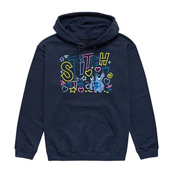 Disney's Lilo & Stitch Men's Coloring Fleece Pullover Hoodie