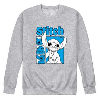 Disney's Lilo & Stitch Men's Grid Crew Fleece Sweatshirt