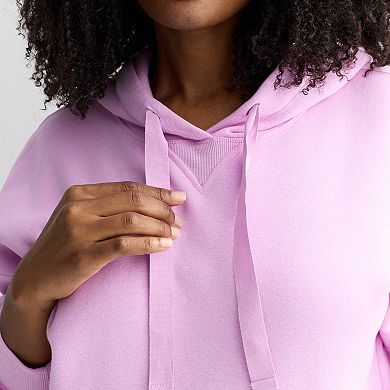 Plus Size Sonoma Goods For Life® Fleece Tunic Hoodie