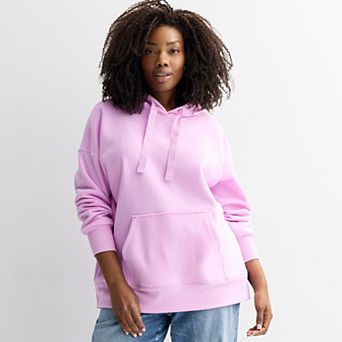 Plus Size Sonoma Goods For Life® Fleece Tunic Hoodie