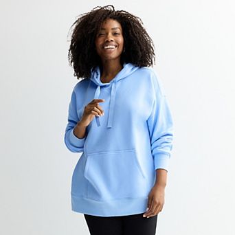 Plus Size Sonoma Goods For Life® Fleece Tunic Hoodie