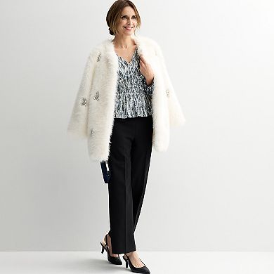 Women's Farmers Market Sequin V-Neck Top