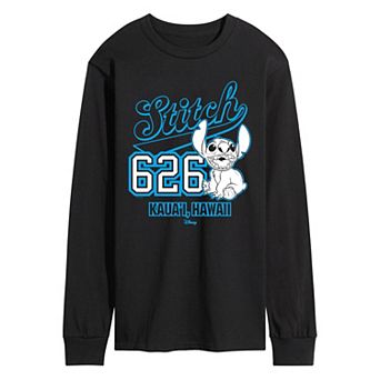 Disney's Lilo & Stitch Men's 626 Collegiate Long Sleeve Graphic Tee