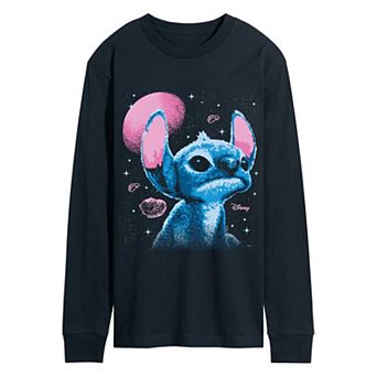 Disney's Lilo & Stitch Men's Space Long Sleeve Graphic Tee
