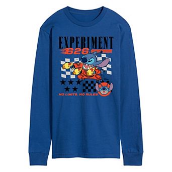 Disney's Lilo & Stitch Men's Experiment 626 Racing Long Sleeve Graphic Tee