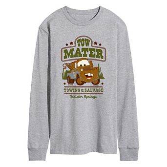 Disney's Cars Tow Mater Men's Towing & Salvage Long Sleeve Graphic Tee