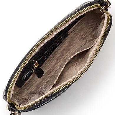 LC Lauren Conrad Bianca Bow Chain Top Zip Crossbody