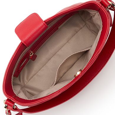 LC Lauren Conrad Lexie Heart Bucket Crossbody Bag
