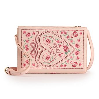 LC Lauren Conrad Lydia Floral Book Clutch