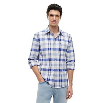 Men's Tommy Hilfiger Alta Plaid Oxford Regular Fit Long Sleeve Woven Shirt