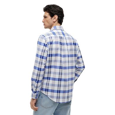 Men's Tommy Hilfiger Alta Plaid Oxford Regular Fit Long Sleeve Woven Shirt