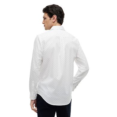 Men's Tommy Hilfiger Micro Print Long Sleeve Woven Shirt