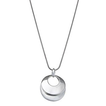 Napier Silver Tone Silver Element Pendant Necklace