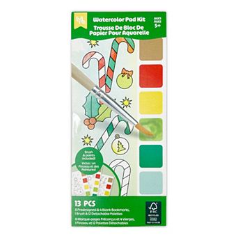 Little Yellow Bicycle Holiday Watercolor Bookmark Pads