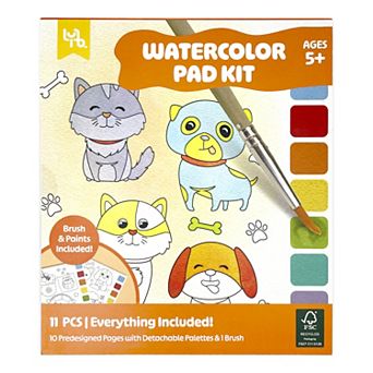 Little Yellow Bicycle Pets Watercolor Pad Kit