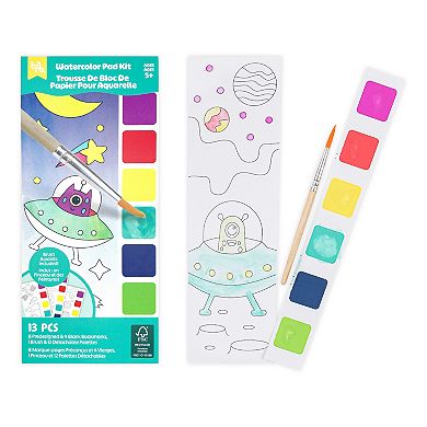 Little Yellow Bicycle Space Watercolor Bookmark Pads