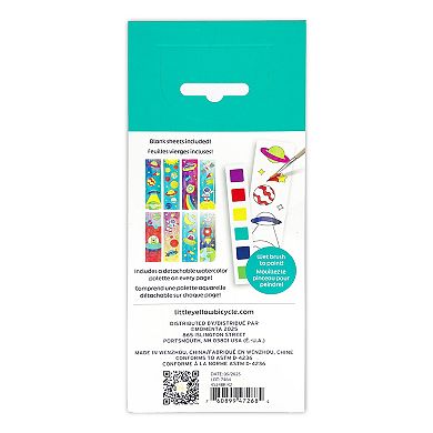 Little Yellow Bicycle Space Watercolor Bookmark Pads